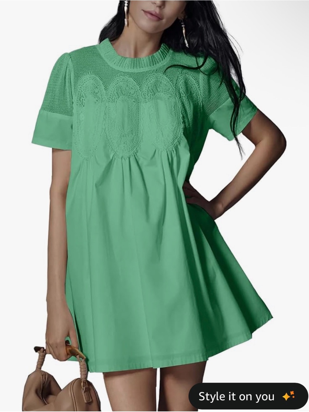 Womens Summer Lace Mini
Babydoll Dress XL nwot